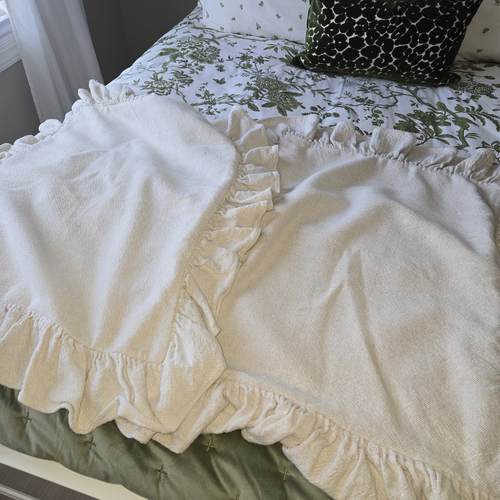 Annie Selke Pine Cone Hill Wilton Bedspread With 3 Shams - Picture 4 of 7